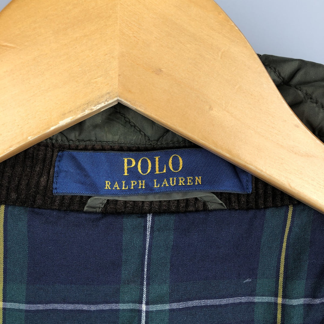 Ralph Lauren POLO RALPH LAUREN quilted puffer jacket, men's size XL Nylon Khaki type Vintage Second Hand