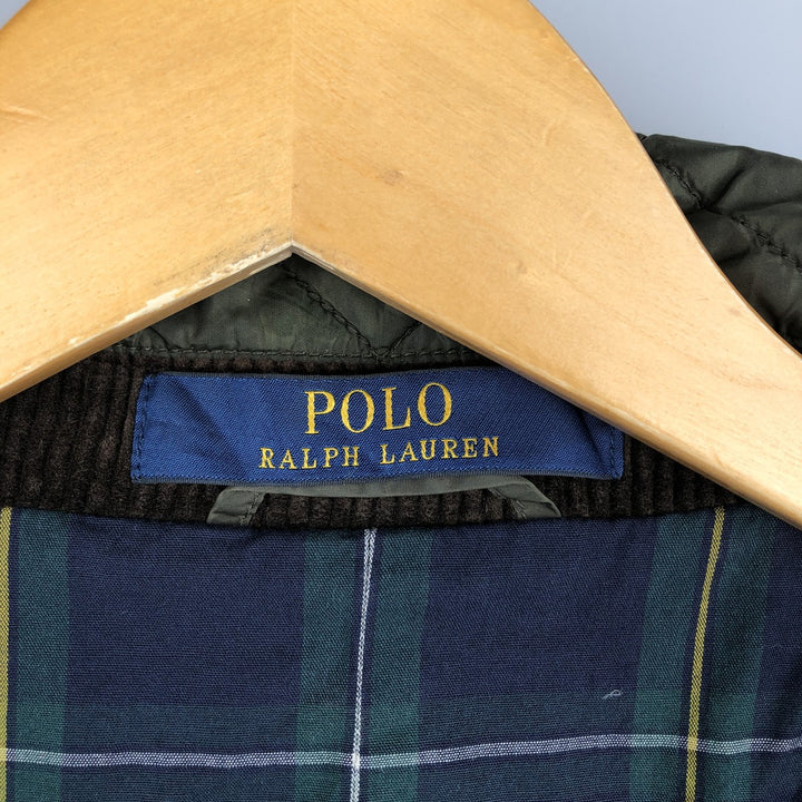 Ralph Lauren POLO RALPH LAUREN quilted puffer jacket, men's size XL Nylon Khaki type Vintage Second Hand