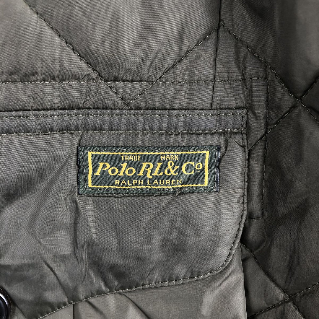 Ralph Lauren POLO RALPH LAUREN quilted puffer jacket, men's size XL Nylon Khaki type Vintage Second Hand