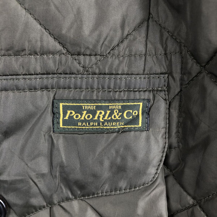 Ralph Lauren POLO RALPH LAUREN quilted puffer jacket, men's size XL Nylon Khaki type Vintage Second Hand