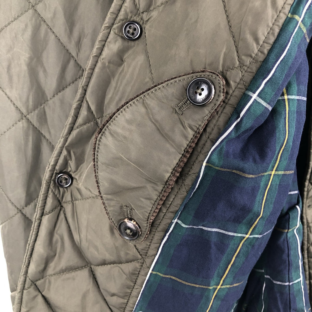 Ralph Lauren POLO RALPH LAUREN quilted puffer jacket, men's size XL Nylon Khaki type Vintage Second Hand
