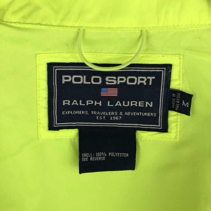 Ralph Lauren POLO SPORT windbreaker, men's size M polyester yellow type Vintage Second Hand