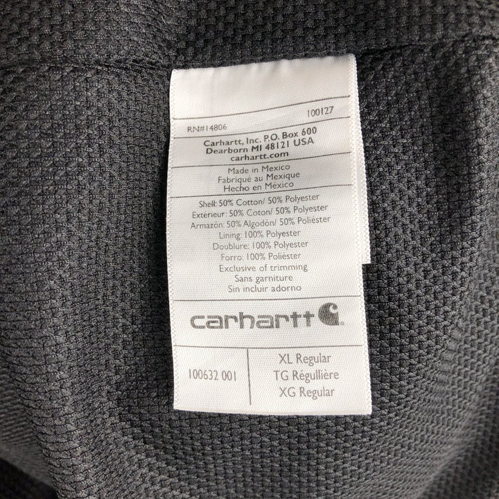 Carhartt Rain Defender Solar Turbines Advertising Full-Zip Hoodie, Men's XL cotton black type Vintage Second Hand