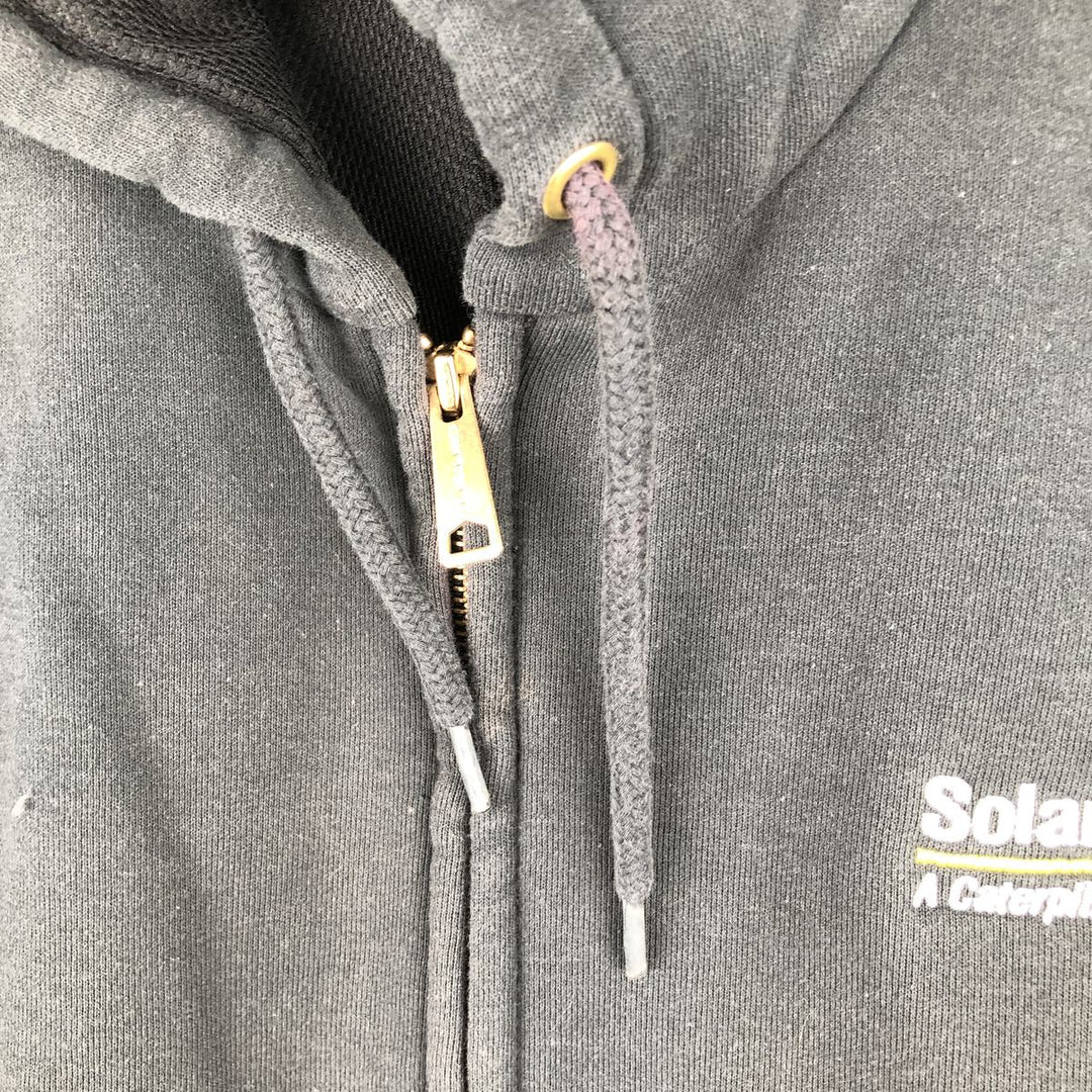 Carhartt Rain Defender Solar Turbines Advertising Full-Zip Hoodie, Men's XL cotton black type Vintage Second Hand