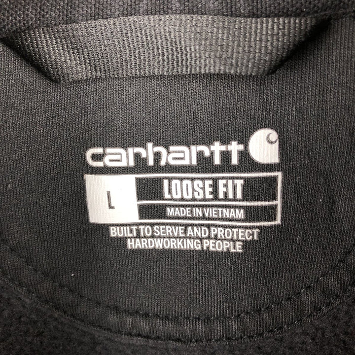 Carhartt Loose Fit Sweat Pullover Hoodie, Men's L size cotton black type Vintage Second Hand