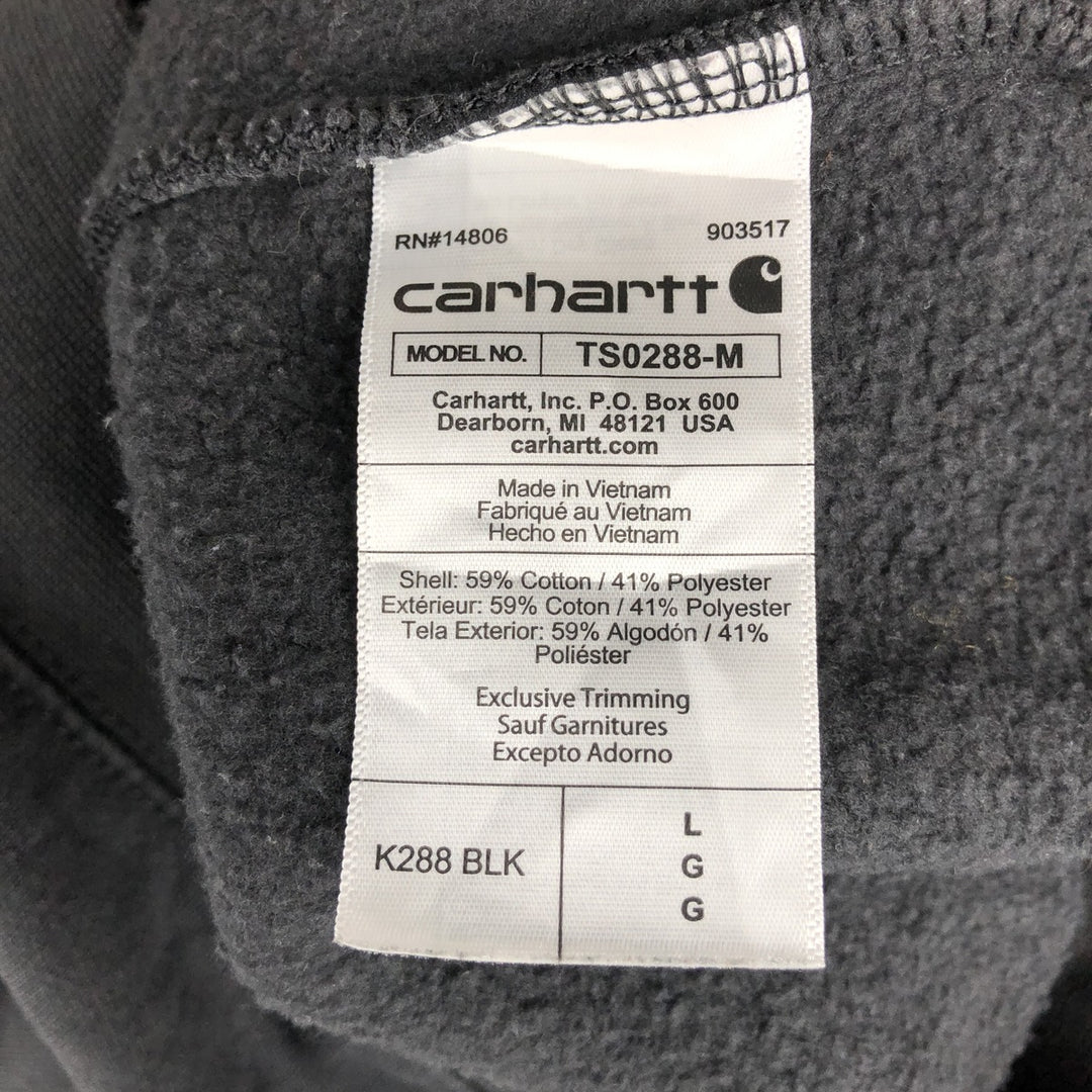 Carhartt Loose Fit Sweat Pullover Hoodie, Men's L size cotton black type Vintage Second Hand