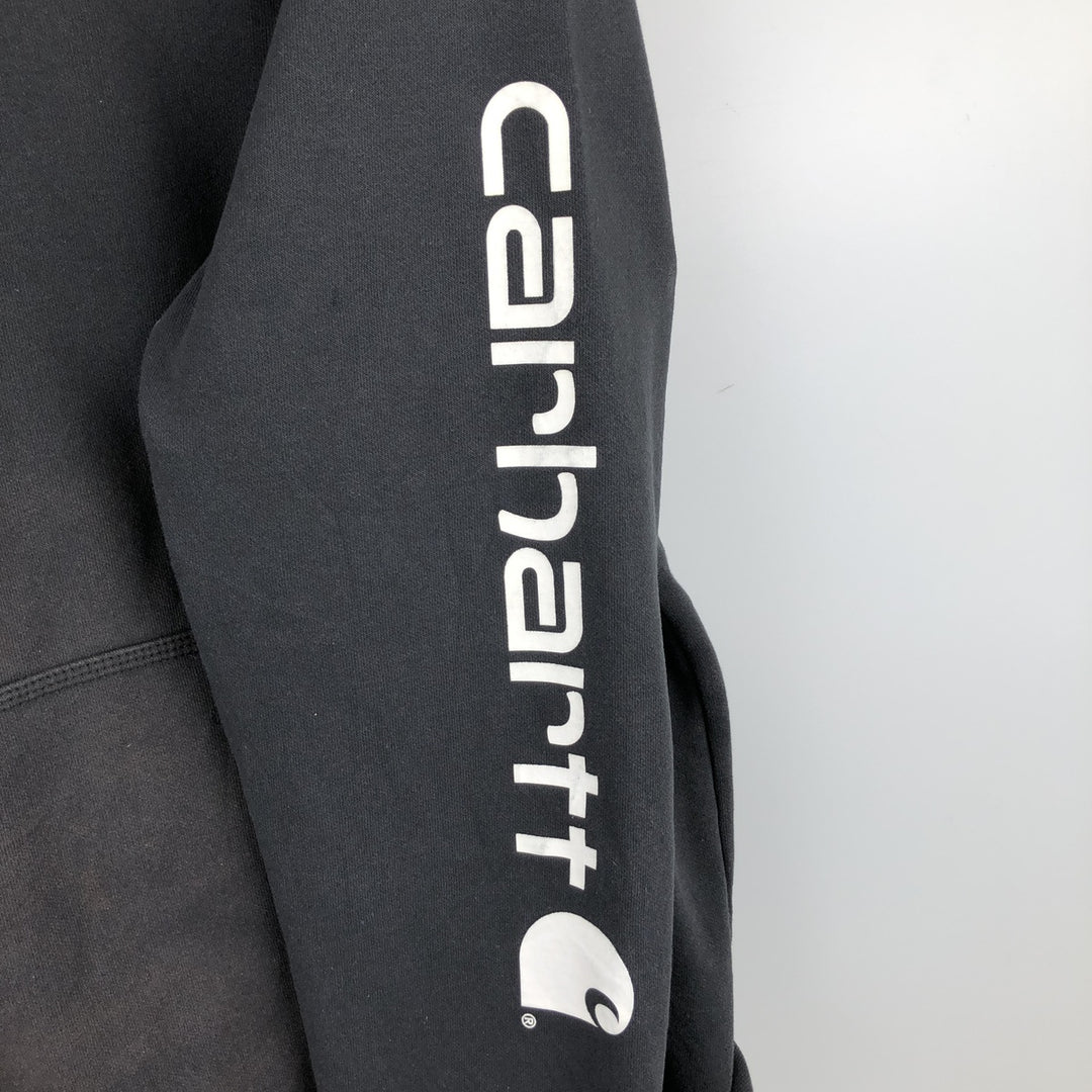 Carhartt Loose Fit Sweat Pullover Hoodie, Men's L size cotton black type Vintage Second Hand