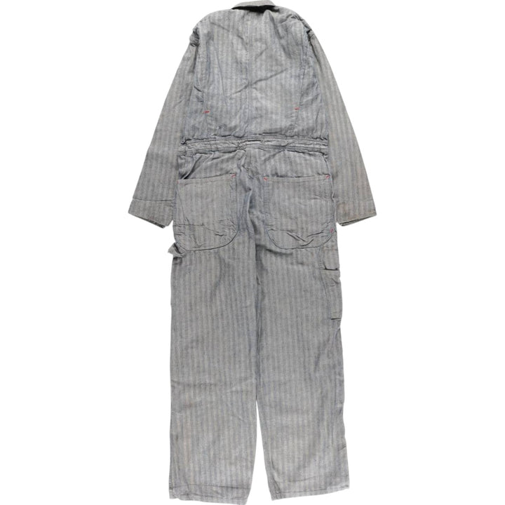 1960'S JCPenney Big Mac Long Sleeve Jumpsuit, Men's Size Medium, Vintage HBT Herringbone Twill unclear gray type Vintage Second Hand