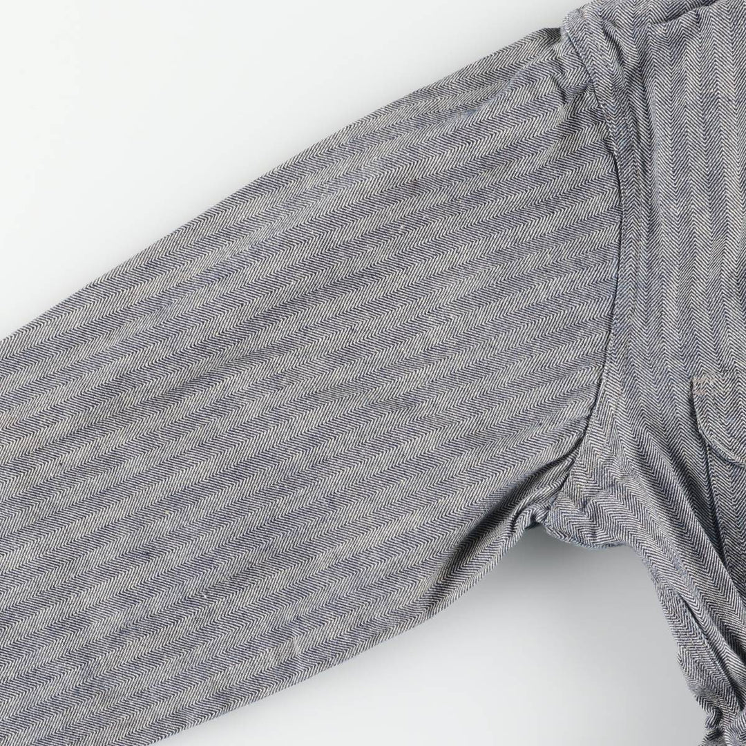 1960'S JCPenney Big Mac Long Sleeve Jumpsuit, Men's Size Medium, Vintage HBT Herringbone Twill unclear gray type Vintage Second Hand