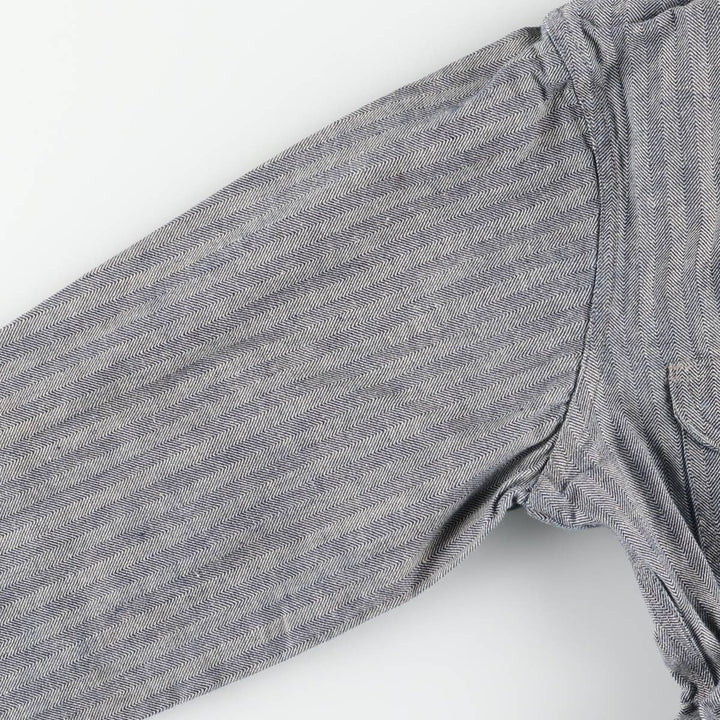 1960'S JCPenney Big Mac Long Sleeve Jumpsuit, Men's Size Medium, Vintage HBT Herringbone Twill unclear gray type Vintage Second Hand
