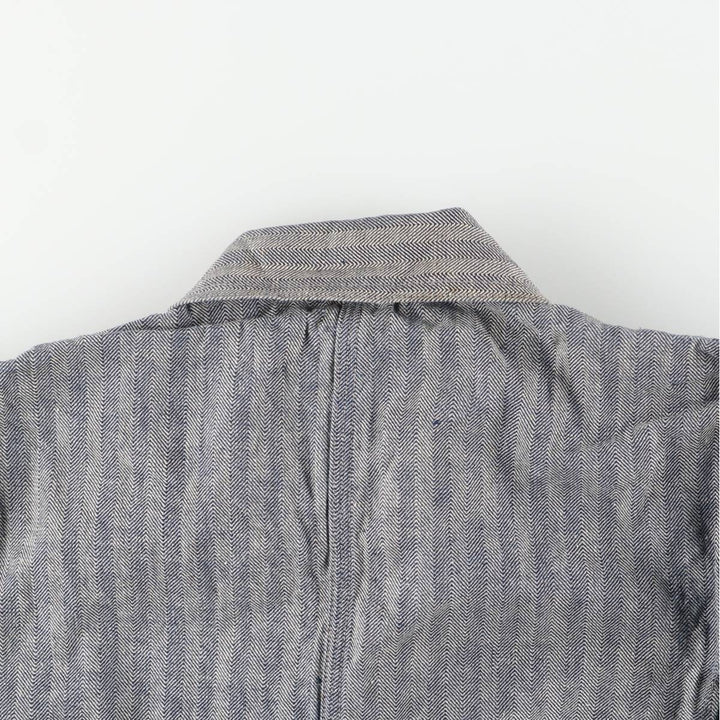 1960'S JCPenney Big Mac Long Sleeve Jumpsuit, Men's Size Medium, Vintage HBT Herringbone Twill unclear gray type Vintage Second Hand