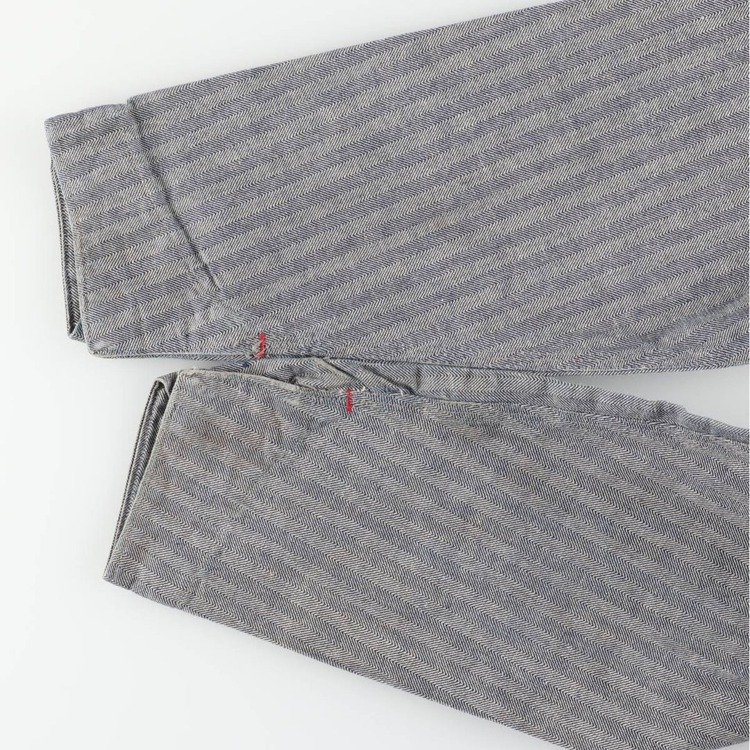 1960'S JCPenney Big Mac Long Sleeve Jumpsuit, Men's Size Medium, Vintage HBT Herringbone Twill unclear gray type Vintage Second Hand