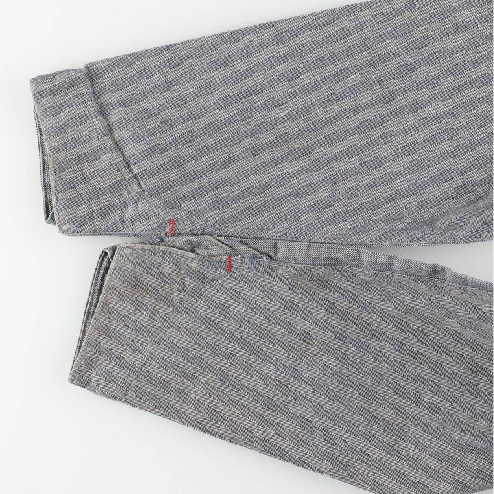 1960'S JCPenney Big Mac Long Sleeve Jumpsuit, Men's Size Medium, Vintage HBT Herringbone Twill unclear gray type Vintage Second Hand
