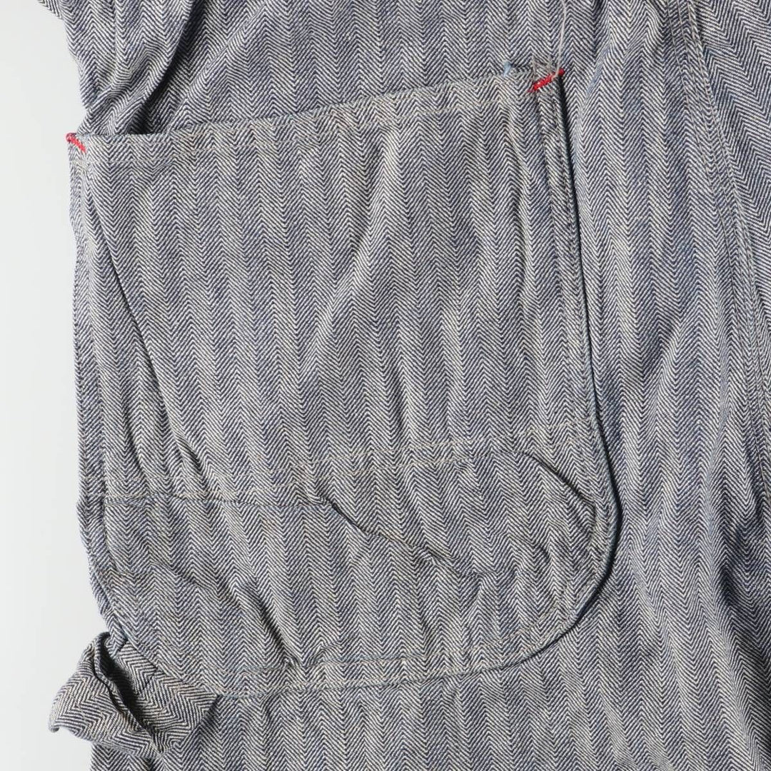 1960'S JCPenney Big Mac Long Sleeve Jumpsuit, Men's Size Medium, Vintage HBT Herringbone Twill unclear gray type Vintage Second Hand