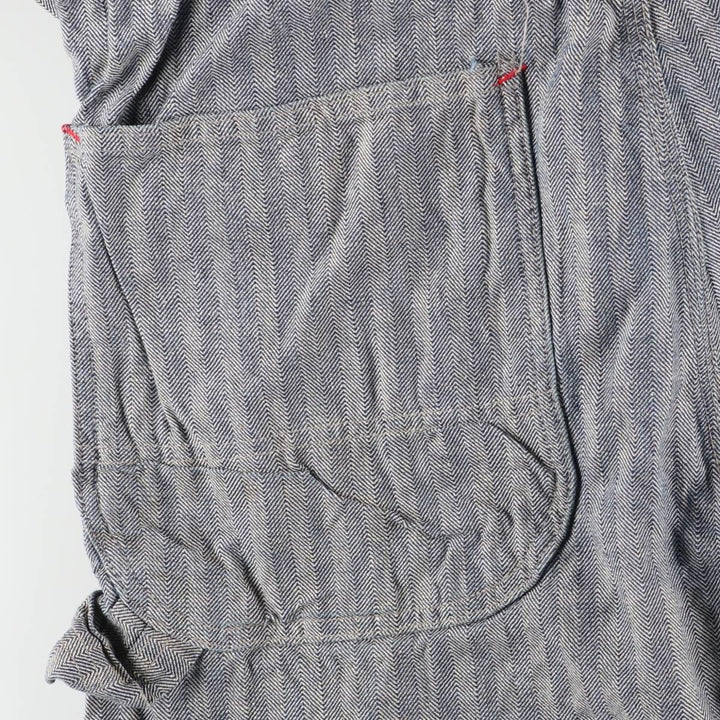 1960'S JCPenney Big Mac Long Sleeve Jumpsuit, Men's Size Medium, Vintage HBT Herringbone Twill unclear gray type Vintage Second Hand