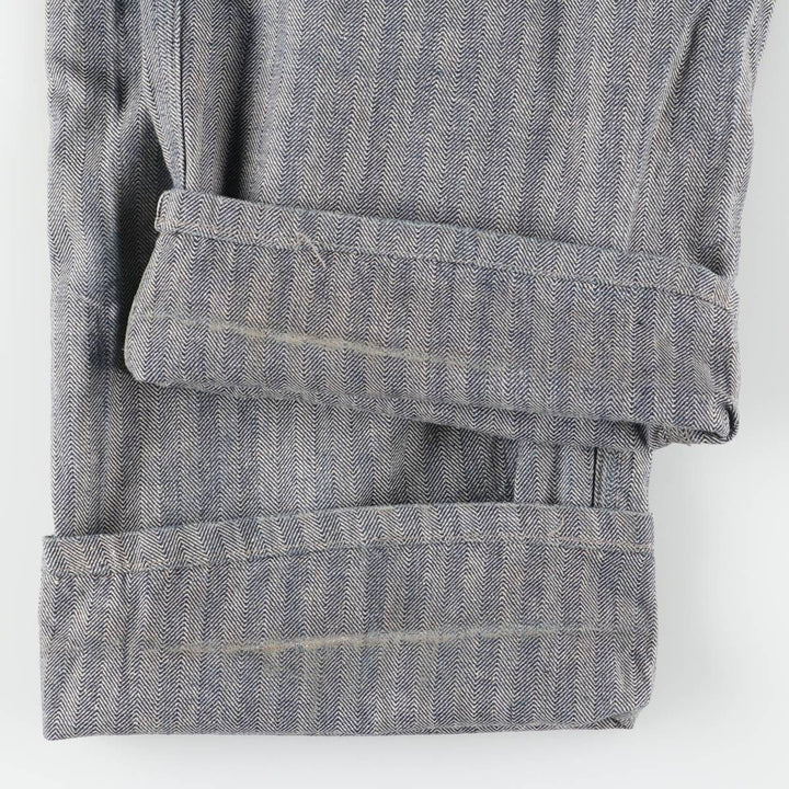 1960'S JCPenney Big Mac Long Sleeve Jumpsuit, Men's Size Medium, Vintage HBT Herringbone Twill unclear gray type Vintage Second Hand