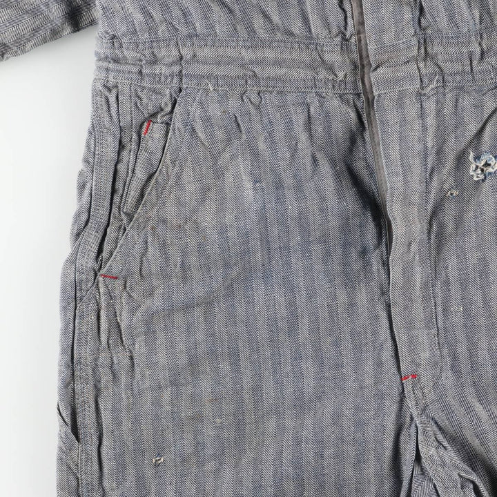 1960'S JCPenney Big Mac Long Sleeve Jumpsuit, Men's Size Medium, Vintage HBT Herringbone Twill unclear gray type Vintage Second Hand