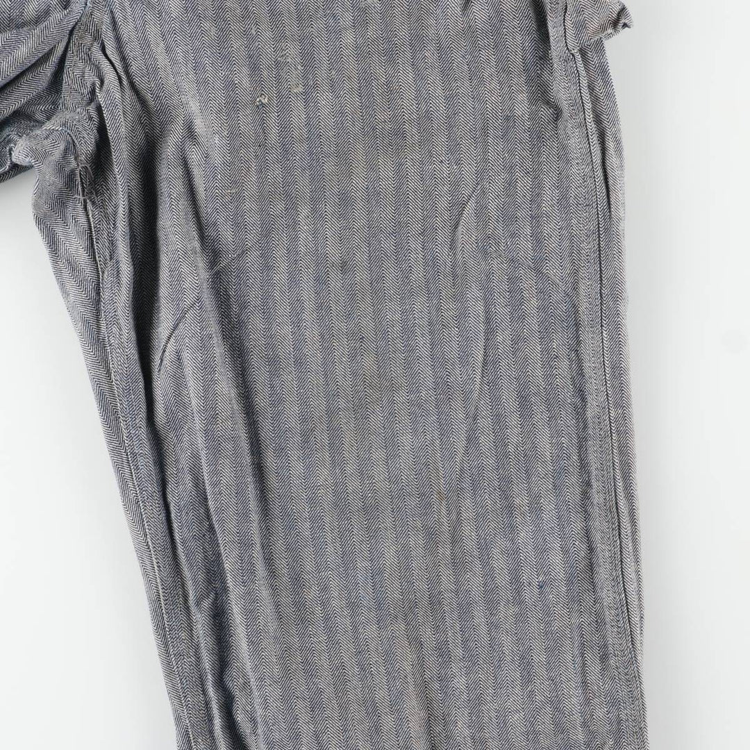1960'S JCPenney Big Mac Long Sleeve Jumpsuit, Men's Size Medium, Vintage HBT Herringbone Twill unclear gray type Vintage Second Hand