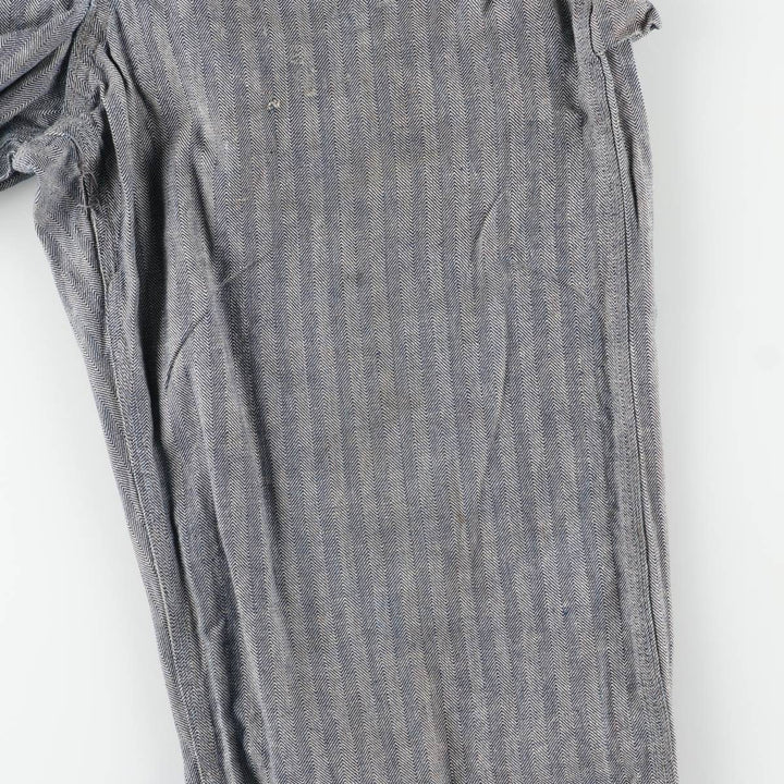 1960'S JCPenney Big Mac Long Sleeve Jumpsuit, Men's Size Medium, Vintage HBT Herringbone Twill unclear gray type Vintage Second Hand