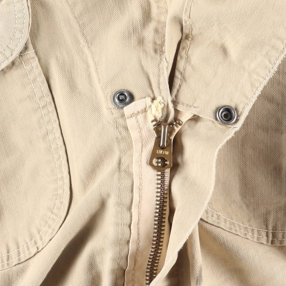 Vintage 60s-70'S Casey Jones long-sleeved jumpsuit, size M, men's unclear Beige type Vintage Second Hand
