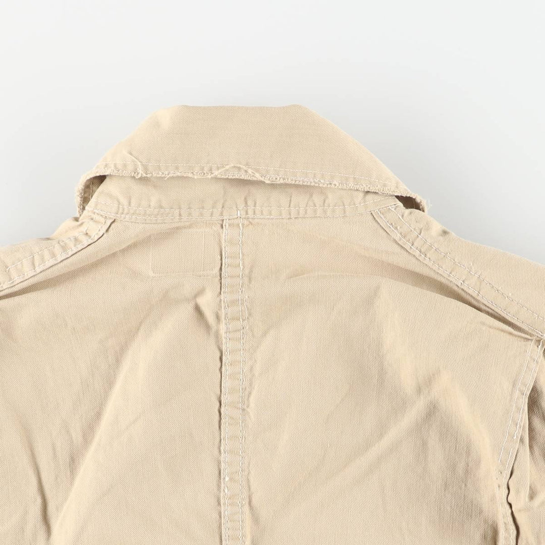 Vintage 60s-70'S Casey Jones long-sleeved jumpsuit, size M, men's unclear Beige type Vintage Second Hand