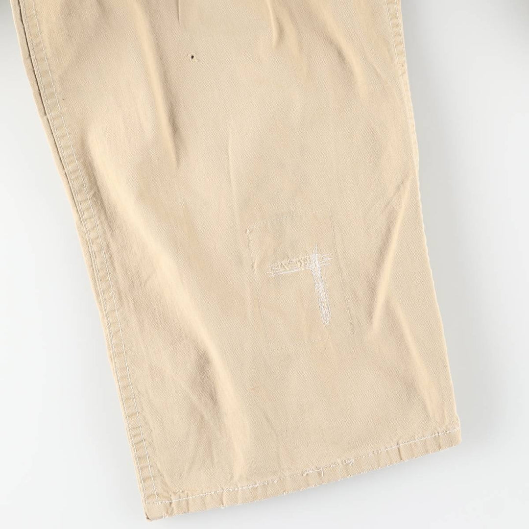 Vintage 60s-70'S Casey Jones long-sleeved jumpsuit, size M, men's unclear Beige type Vintage Second Hand