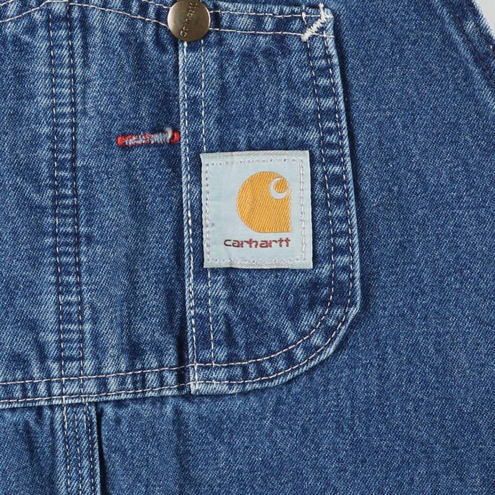Carhartt denim overalls for men, equivalent to W33 unclear blue type Vintage Second Hand
