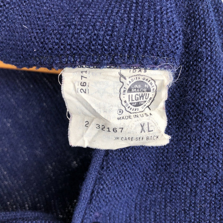 Vintage 70s-80'S Arnold Palmer men's size XL, made in the USA Oron Acrylic navy blue type Vintage Second Hand