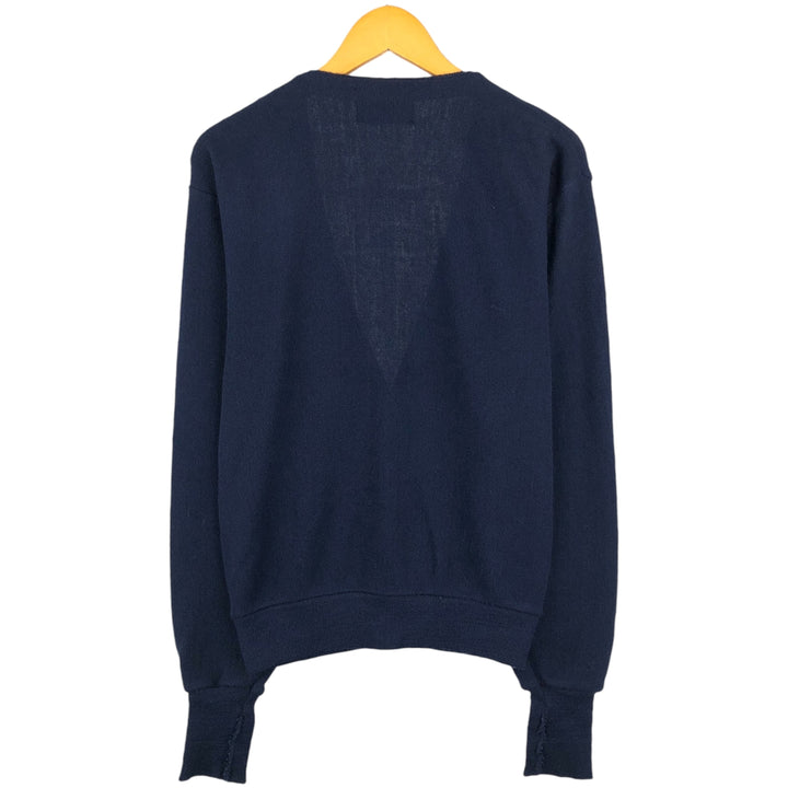 Vintage 90'S Knights Bridge acrylic knit cardigan, made in the USA, size M, men's. acrylic navy blue type Vintage Second Hand