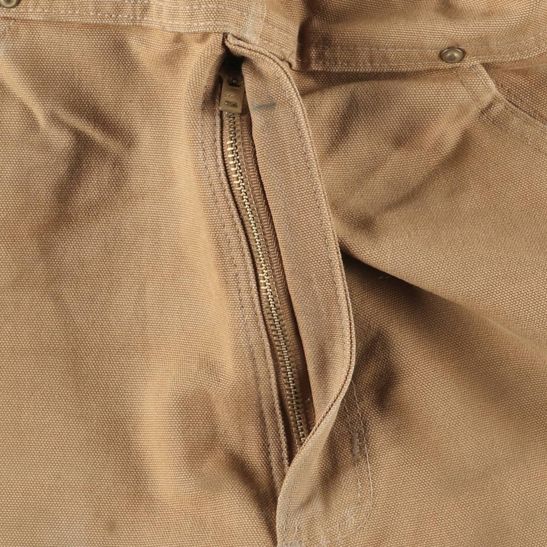 Carhartt Double Knee Duck Overalls, Made in USA, Men's, Size W32 cotton brown type Vintage Second Hand