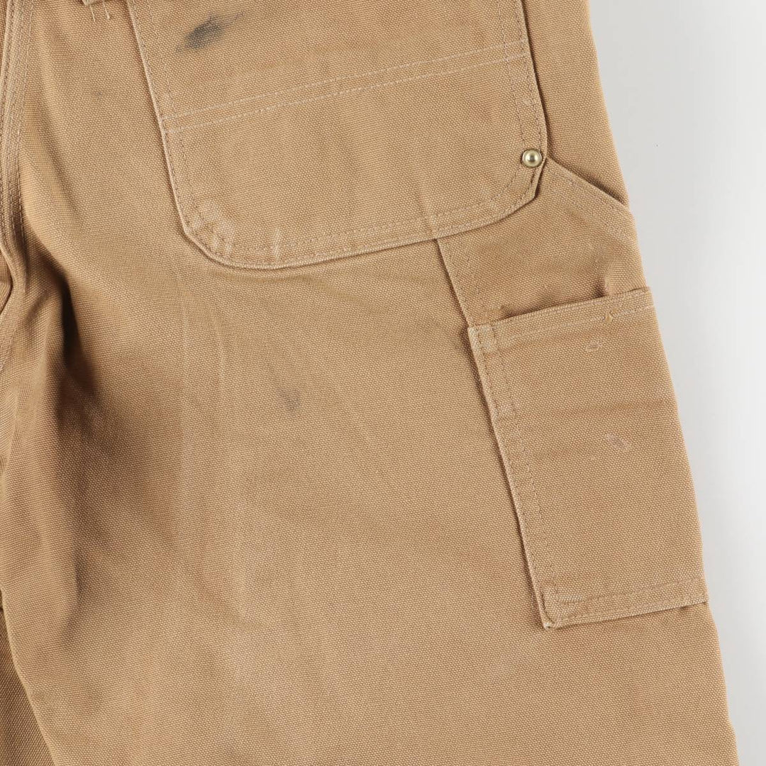 Carhartt Double Knee Duck Overalls, Made in USA, Men's, Size W32 cotton brown type Vintage Second Hand