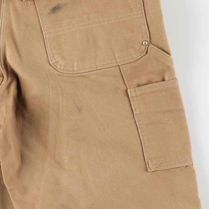 Carhartt Double Knee Duck Overalls, Made in USA, Men's, Size W32 cotton brown type Vintage Second Hand