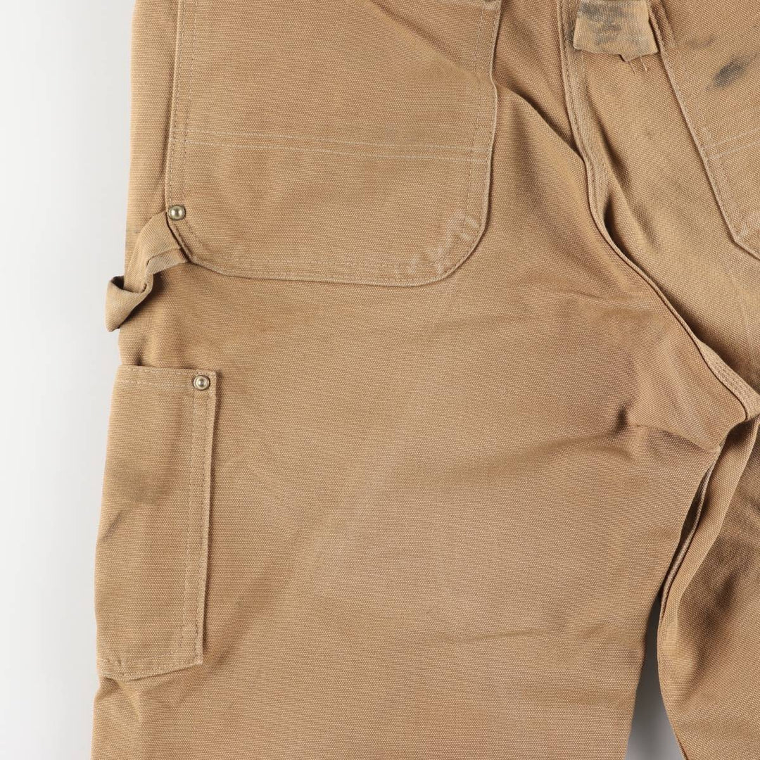 Carhartt Double Knee Duck Overalls, Made in USA, Men's, Size W32 cotton brown type Vintage Second Hand