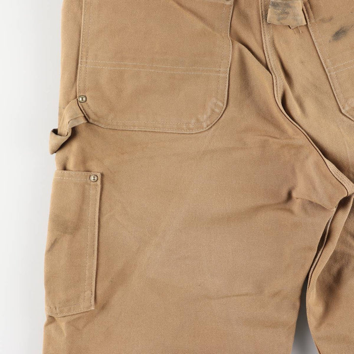 Carhartt Double Knee Duck Overalls, Made in USA, Men's, Size W32 cotton brown type Vintage Second Hand