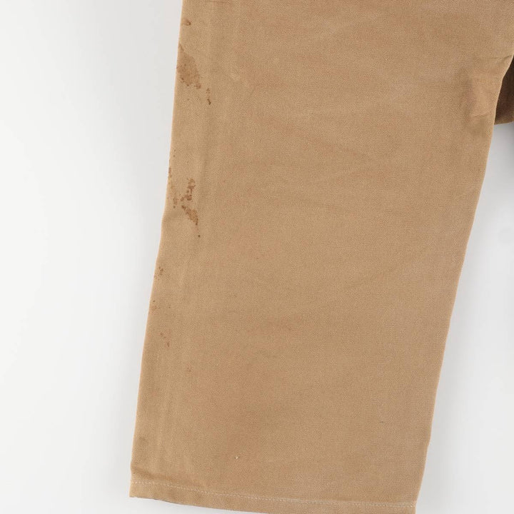 Carhartt Double Knee Duck Overalls, Made in USA, Men's, Size W32 cotton brown type Vintage Second Hand