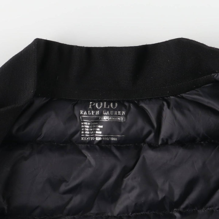 Ralph Lauren POLO RALPH LAUREN down jacket, men's size XXL Nylon black type Vintage Second Hand