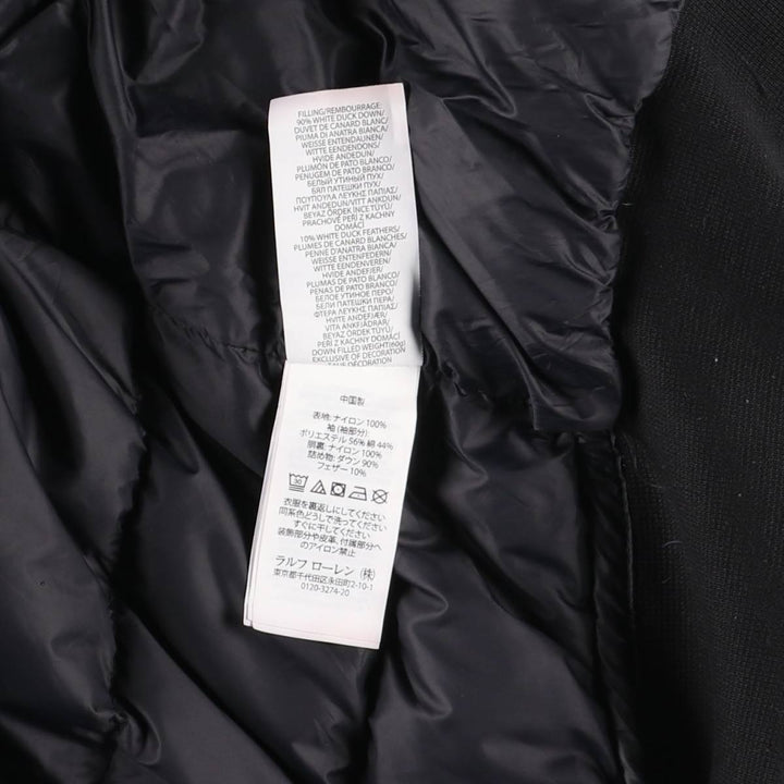 Ralph Lauren POLO RALPH LAUREN down jacket, men's size XXL Nylon black type Vintage Second Hand