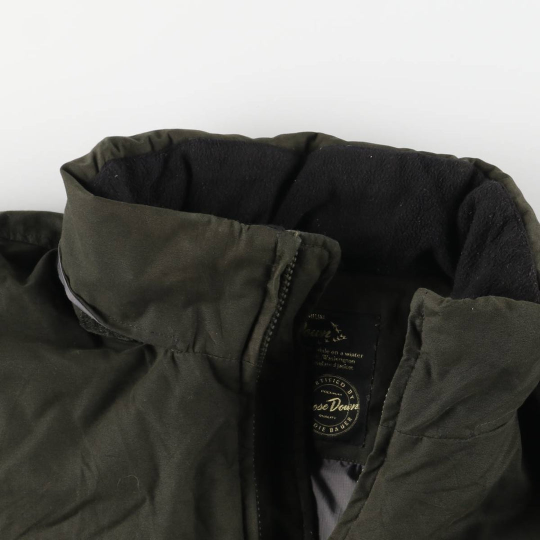 Eddie Bauer Goose Down Jacket, Men's XL polyester Khaki type Vintage Second Hand