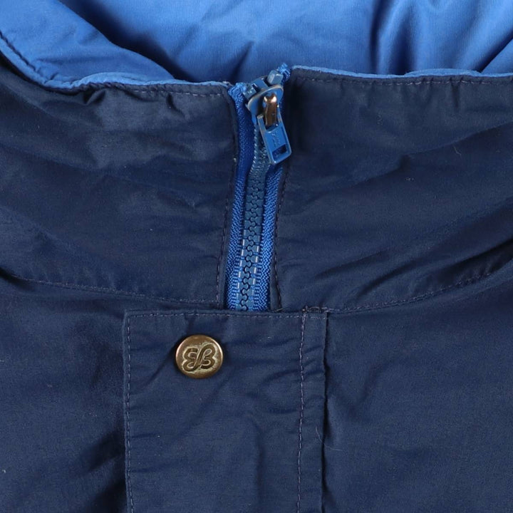 Vintage 1970'S Eddie Bauer black tag goose down jacket, size L, men's Nylon blue type Vintage Second Hand