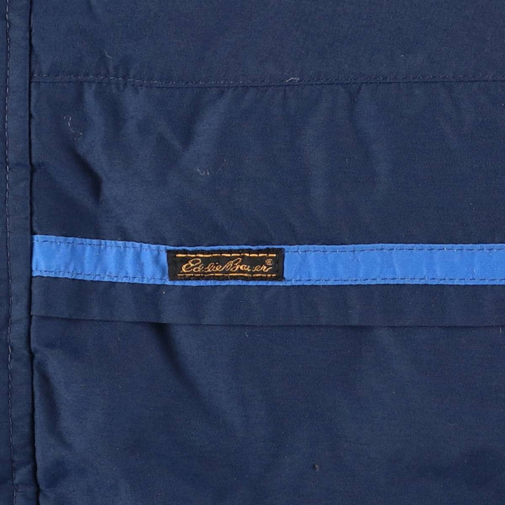 Vintage 1970'S Eddie Bauer black tag goose down jacket, size L, men's Nylon blue type Vintage Second Hand