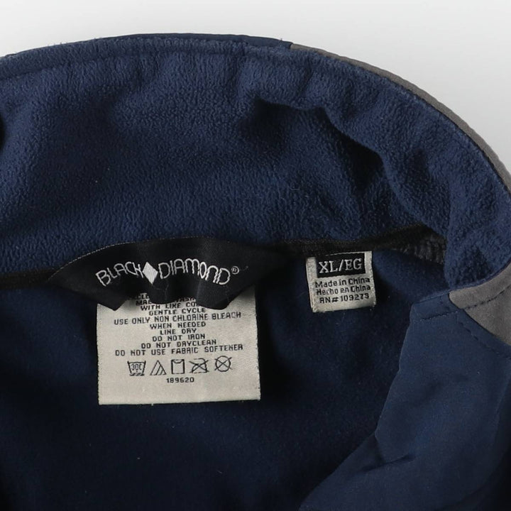 Black Diamond BRACK DIAMOND Nylon Jacket Men's XL polyester navy blue type Vintage Second Hand