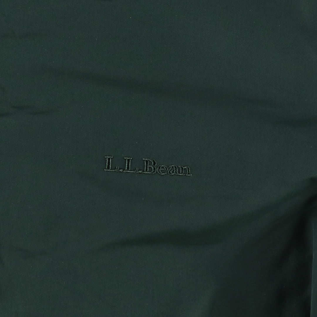 90s-00'S LLBean padded puffer jacket, men's size M Nylon Green type dark green Vintage Second Hand