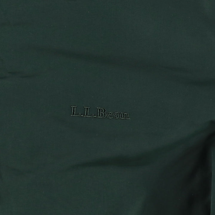 90s-00'S LLBean padded puffer jacket, men's size M Nylon Green type dark green Vintage Second Hand