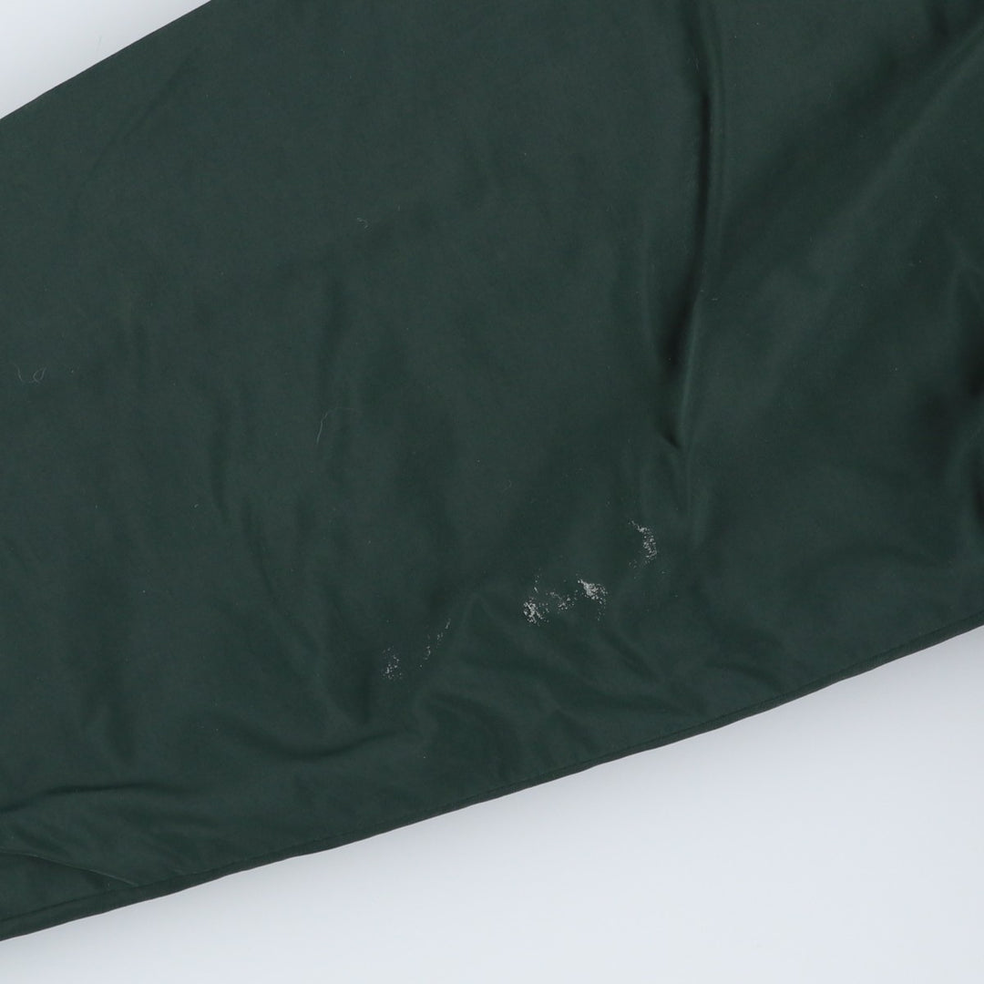 90s-00'S LLBean padded puffer jacket, men's size M Nylon Green type dark green Vintage Second Hand