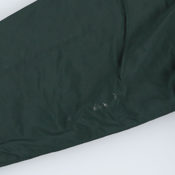 90s-00'S LLBean padded puffer jacket, men's size M Nylon Green type dark green Vintage Second Hand