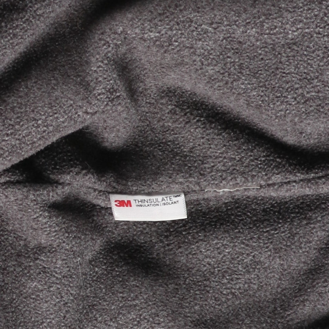 90s-00'S LLBean padded puffer jacket, men's size L Nylon navy blue type Vintage Second Hand