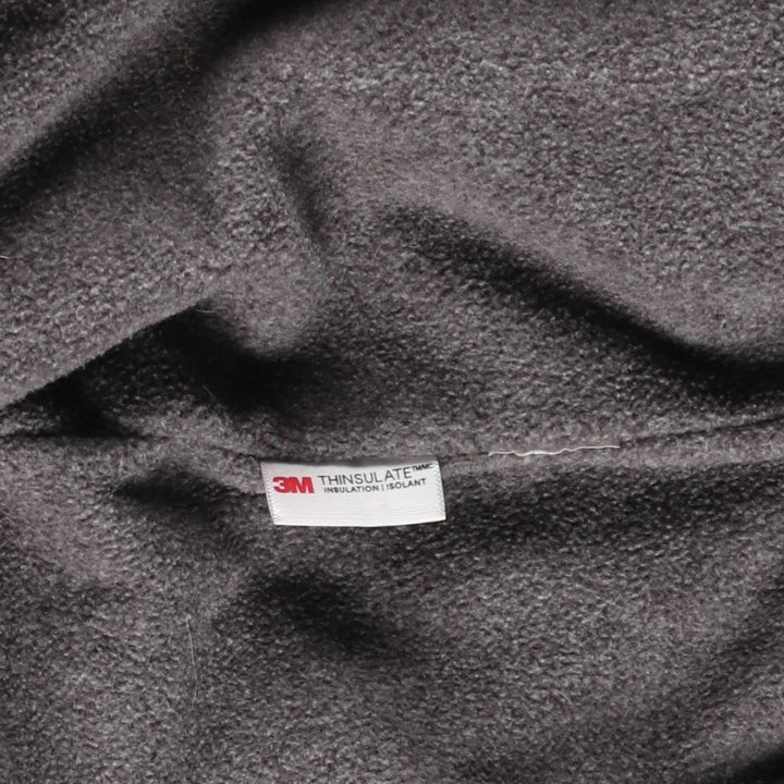 90s-00'S LLBean padded puffer jacket, men's size L Nylon navy blue type Vintage Second Hand