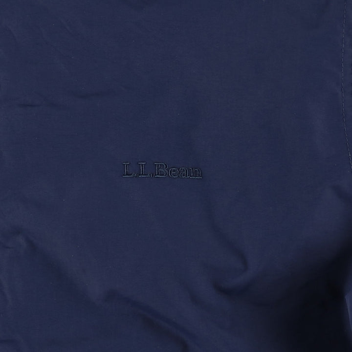 90s-00'S LLBean padded puffer jacket, men's size L Nylon navy blue type Vintage Second Hand