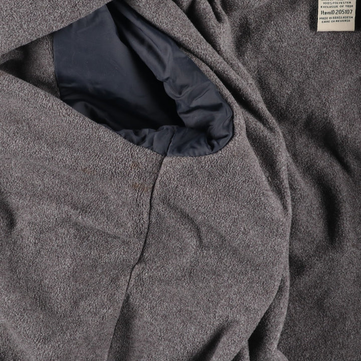 90s-00'S LLBean padded puffer jacket, men's size L Nylon navy blue type Vintage Second Hand