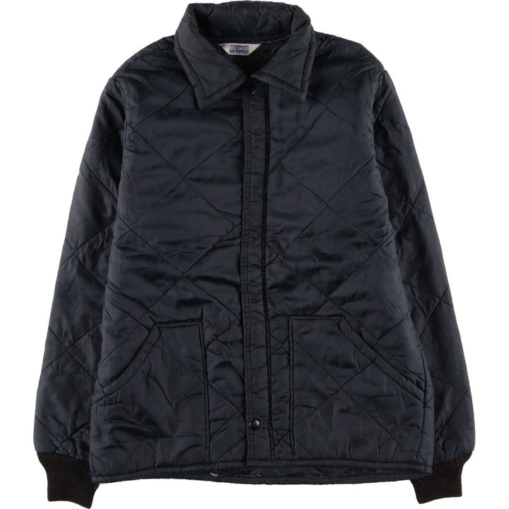BIG SMITH Quilted Puffer Jacket, Made in USA, Men's Size M unclear black type Vintage Second Hand